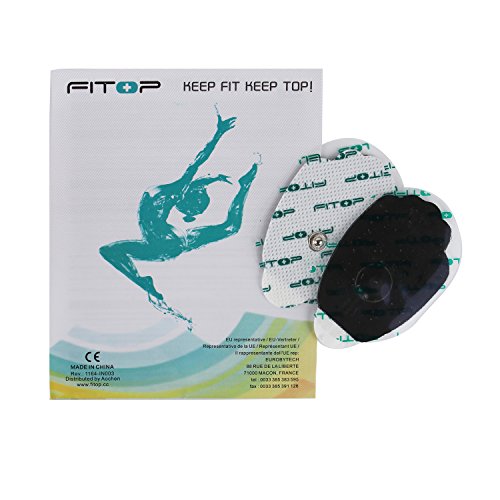 FITOP TENS Pads EMS Unit Snap Electrode 20 Pcs with Super Gel Pricepulse