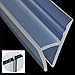 Glass Door Seal Strip, A Roll 120 Inch 10mm Frameless Shower Door Sweep to Stop Shower Leaks (With the High Viscosity Adhesive)