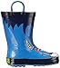 Western Chief Boys Waterproof Printed Rain Boot with Easy Pull On Handles, Monster, 3 M US Little Kid