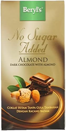 BERYL'S Sugar-free Almond Dark Chocolate Tablet 85GR price in UAE ...