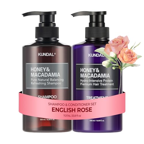 Honey & Macadamia Shampoo & Conditioner Set English Rose