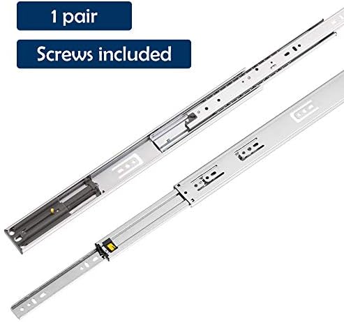 REPON 35D65 Dry Damper Soft Close Drawer Slide Full Extension 1pair 100lbs (16 Inch 1pair)