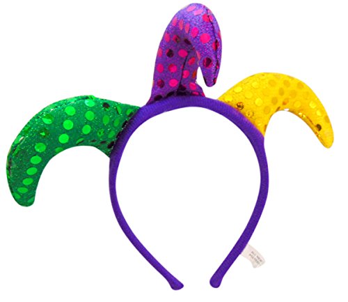 Mardi Gras Jester Hat Headband Party Accessory