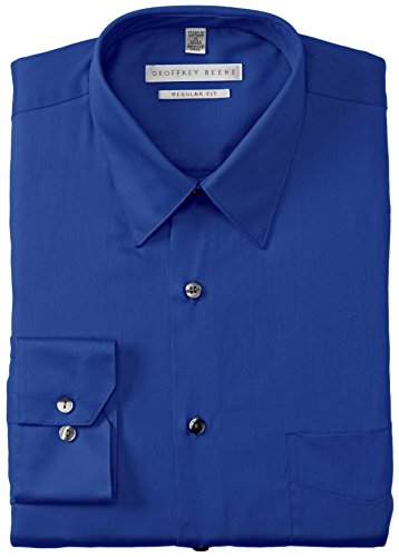 Geoffrey Beene Men's Regular Fit Sateen Solid Dress Shirt, Ink Blue, 15.5"  Neck 32"-33" Sleeve | Amazon price tracker / tracking, Amazon price history  charts, Amazon price watches, Amazon price drop alerts |