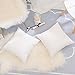 Home Brilliant Ultra Soft Velvet Solid Decorative Throw Pillowcase Cover Euro Sham for Baby Sofa Living Room, 60 x 60cm(24 inches), White