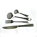 Amerzam Flatware Set,Stainless Steel Cutlery with Knife Fork Spoon Teaspoon Dinnerware Cutlery Set (4 Piece)