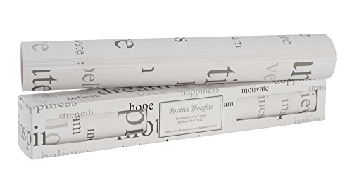 Scentennials Positive Thoughts (12 Sheets) Scented Fragrant Shelf & Drawer Liners 16.5" x 22" - Great for Dresser, Kitchen, Bathroom, Vanity & Linen Closet