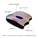 Seat Cushion for Office Chair - Memory Foam Seat Cushion - Car Seat Cushion - Tailbone Pain Relief Cushion - Sciatica Relief Pillow (Purple)