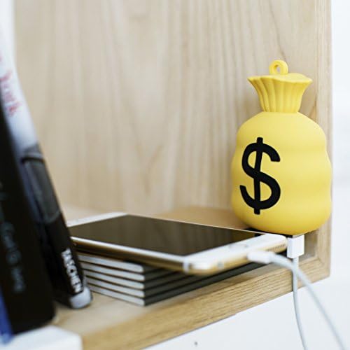 Money Bag Emoji 2600mAh Portable Charger Battery Power Bank - External Battery Charger with High-Speed Charging (5V/1.5A Input/Output) For iPhone, iPad, Samsung Tablets &amp; Other USB Charging Devices