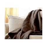 Sunbeam Velvet Plush Heated Throw Beige Cream