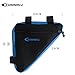 SUNMALL Mini Bike Bicycle Commuting Bag Storage Bag,Removable Frame Triangle Bike Bag,Black and Blue Bike Tool kit Bag for Kids Men Women (6 Months Warranty)thumb 1