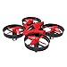SKYKING Remote Control Drone Nano Drone S-011 Nano Quadcopter 3D Flips Headless Mode 6 Axis Gyroscope Extra Propellers Kids Red