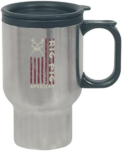 American Rig Pig Oil Worker Roughneck 1 - Travel Mug