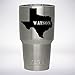 TEXAS Your Name Text Custom Decal for YETI Rambler Tumbler 20 oz 30 oz Sticker - You pick Font and Any State