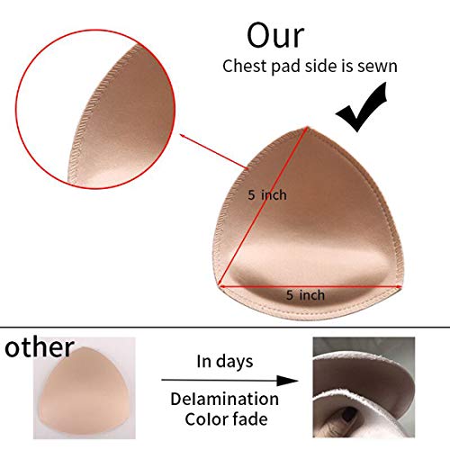 Bra Pads Inserts 4 Pair, Women's Breathable Comfortable Sport Bathing Suit Bra Pads by Alrigon - Thumbnail 3