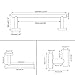 GERZWY Bathroom Hardware Set 3 Pieces Brushed SUS 304 Stainless Steel Bathroom Hardware Accessories Sets Wall Mounted Towel Bar Towel Hook Toilet Paper Holder AG111C(30.5) 7B5B-3LS