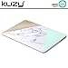 Kuzy Compatible with MacBook Air 13 inch Case A1466 A1369 Hard Cover Older Version 2017, 2016 Marble Pattern, Mint Wood