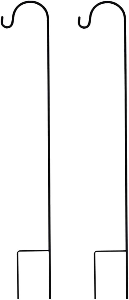 Cabilock 2PCS Shepherds Hooks Heavy Duty Plant Hanger Iron Metal Hanger Hook Thick Hummingbird Bird Feeder Pole for Wedding Christmas Outdoor Lantern Flower Basket 90cm