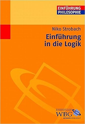 Einfuhrung In Die Logik Strobach Niko Amazon De Bucher