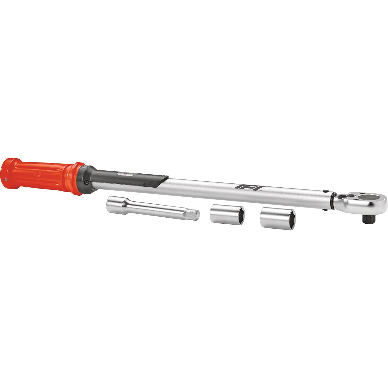 KEINEMARKE Formula 1 Torque Wrench, Adjustable from 40 to 210 Nm, Drive 1/2 inch Square, incl. Extension and sockets 17 mm and 19 mm