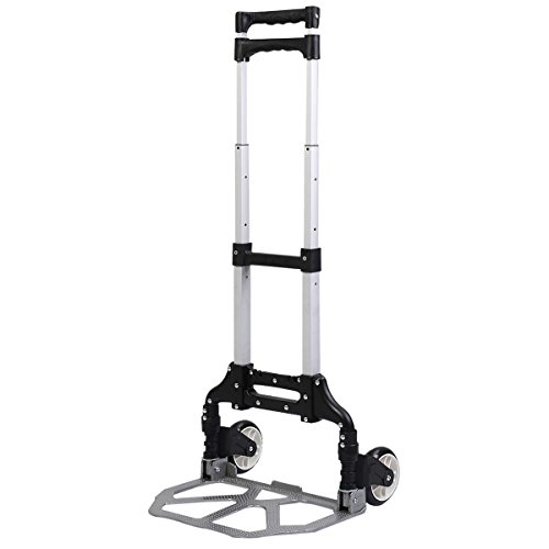 UPC 797936196852, 170 Lbs Cart Folding Dolly Push Truck Hand Collapsible Trolley Luggage Aluminium