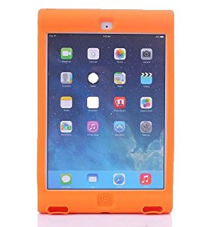 Lovelifemall Ipad 2nd Ipad 3rd Ipad 4th Shock Proof Case Light Weight Kids Super Protection Cover with Audio Amplifier Design and Stand for Apple iPad2/3/4 (Orange)