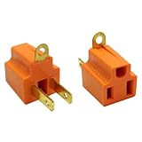 eDragon 3 Prong to 2 Prong Grounding Converter for AC Outlet - 5 Pack
