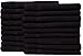 MAGTEX Black Salon Towel, Pack of 24 (16 x 27 Inches) Non-Bleach Proof - Highly Absorbent 100% Cotton Hand Towels Quick Dry & Easy Care Cotton Towels for Gym, Spa, and Home