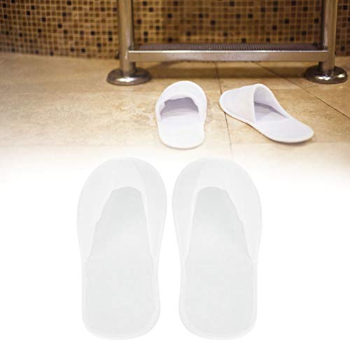 GangZhENgSd 50 Pairs Disposable Slippers White Disposable Slippers ForHome Spa Hotel Party Guest