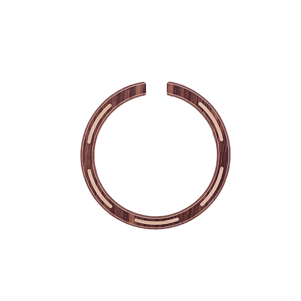 Alnicov 1Pcs Rosewood Guitar Rosette Soundhole with Wood Inlaid for Acoustic Guitar DIY Accessorie