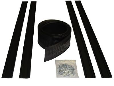 Auto Care Products 54016 16-Feet Garage Door Bottom Seal Kit with Track and Mounting Hardware
