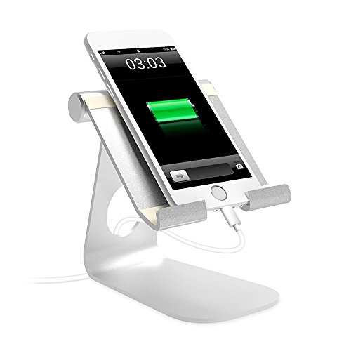 ElementDigital iPad Stand Mount Desk Stand Adjustable Tablet Stand Desktop Stand Holder Dock for new iPad 2017 Pro 9.7 10.5 Air Mini 2 3 4 Kindle Nexus Accessories Tab E-reader (Silver) - Thumbnail 7
