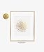 Abstract Dots Gold Foil Art Print Small Poster Cluster of Dots Modern Wall Decor 5 inches x 7 inches A27