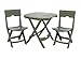 Adams Manufacturing 8590-01-3731 Quik-Fold Cafe Bistro Set, Sage