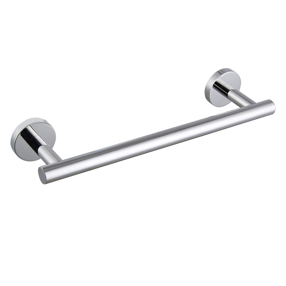 12-Inch Towel Bar SUS 304 Stainless Steel Towel Rack Wall Mounted Towel Rail Towel Rod for Bathroom Modern Style Polished Finish