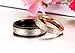 SunnyHouse Jewelry His or Hers Matching Set Heart Beat Chart Titanium Couple Wedding Band Ring