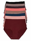 Peachy Panty Women's Pack of 4 Laser Cut High Rise Boy Panty