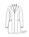 Dr. James Stylish Tailored Fit Lab Coat for Petite Women • 34 Inch Length US 4 US-18-B