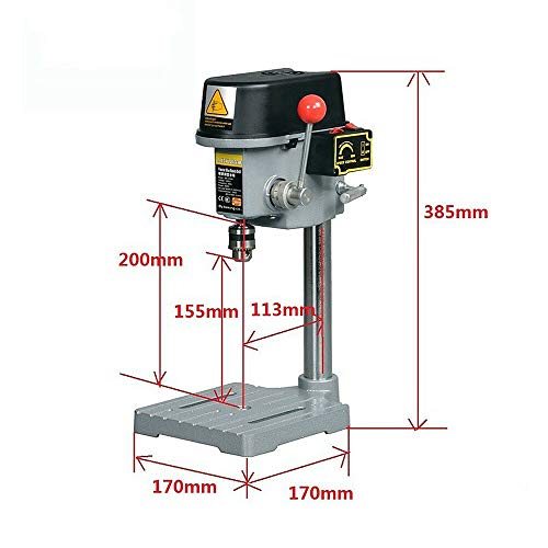 DONNGYZ Electrical Bench Drill Mini Press Work Bench Machine 340W + Drill Chuck + Hex Key(US Stock)