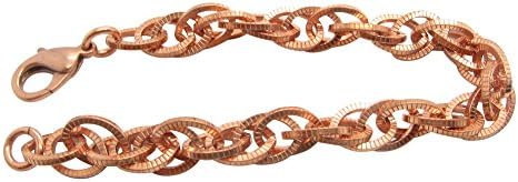 Copper Anklet CA688G - 1/2" wide - Available in 8 to 12 inch lengths - Choose your length below: (9 1/2 inch length)