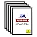M&T Displays Snap Frame 18x24 Inch, Poster Size 1 Inch, Black Color Profile, Front Loading, Mitered Corner (5 Frames)