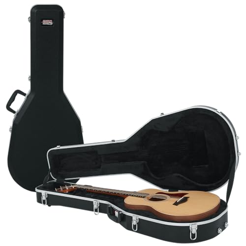 Gator Cases Deluxe Formkoffer kompatibel zu Taylor GS Mini Akustikgitarren, schwarz (GC-GSMINI)