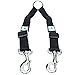Caldwell's Pet Supply Co. Leash Coupler, Two Dog Leash Splitter to Split Leashes for Walking 2 Dogs, Tangle Free Double Dog Leashes Connector, Adjustable Attachment for Medium or Large Dogs
