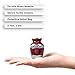 Trupoint Memorials Small Urns for Human Ashes Keepsake, Decorative Mini Cremation Urn for Adult Men and Women, Small Red with Silver Lining