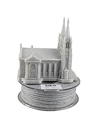 ZIRO 3D impresora filamento 3D PLA 1.75 mm, color mármol 1KG (2.2 libras)   blanco