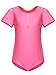 MAGIC TOWN Girls' Team Basic Short Sleeve Leotard