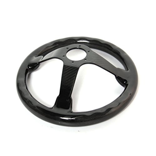 Hiwowsport Carbon Fiber Racing Steering Wheel 300mm Diameter Bolts