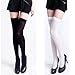 HDE Women's Opaque Solid and Striped Thigh High Stockings Socks