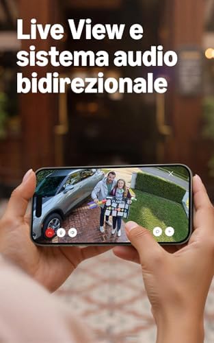 Videocamera con proiettori (Floodlight Cam), alimentazione via cavo(ultimo modello),video 2K, zoom avanzato 6x, proiettori ultraluminosi,prova gratuita di 30 giorni del piano di abbonamento Ring