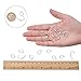 Bezall 100Pcs Brass Earring Hooks, Lever Back Hoop French Ear Wire with Open Loop for Earring Jewelry Making (Silver)